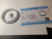 Load image into Gallery viewer, 57.5mm certified 100% natural type A light green/purple jadeite jade bangle BG34-0314
