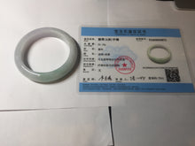 Load image into Gallery viewer, 52.5mm Certified Type A 100% Natural light green white purple Jadeite bangle AU22-0872
