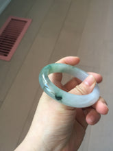 Load image into Gallery viewer, 卖了  55.3mm certified Type A 100% Natural icy watery dark green/purple/clear Jadeite Jade bangle BF144-9538
