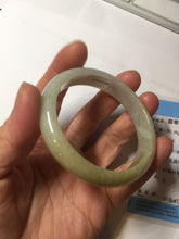 Load image into Gallery viewer, 52mm certified Type A 100% Natural yellow brown white Jadeite Jade bangle AU23-0242
