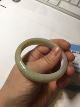 Load image into Gallery viewer, 52mm certified Type A 100% Natural yellow brown white Jadeite Jade bangle AU23-0242
