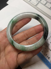 Load image into Gallery viewer, 56.9mm 100% natural Type A sunny green white purple jadeite jade bangle BN6-8241
