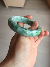 Load image into Gallery viewer, 55mm Certified 100% natural Type A sunny green jadeite jade bangle BM66-5079
