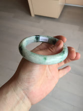 Load image into Gallery viewer, 58mm Certified Type A 100% Natural white/light purple/sunny green Jadeite Jade bangle BM65-5076
