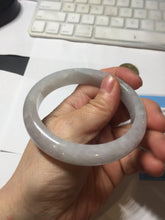 Load image into Gallery viewer, 58.7mm Certified Type A 100% Natural icy watery green/purple chubby Jadeite Jade bangle BP222-9540
