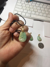 Load image into Gallery viewer, 100% Natural type A sunny green yellow jadeite Jade RuYi(如意) pendant PB50
