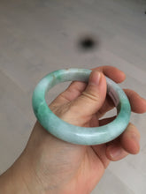 Load image into Gallery viewer, 55.8mm certified 100% natural Type A sunny green/white/red jadeite jade bangle BF80-4482
