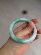 Load image into Gallery viewer, 55.8mm certified 100% natural Type A sunny green/white/red jadeite jade bangle BF80-4482
