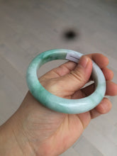 Load image into Gallery viewer, 55.8mm certified 100% natural Type A sunny green/white/red jadeite jade bangle BF80-4482
