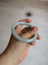 Load image into Gallery viewer, 56.7mm certified 100% natural type A light green round cut jadeite jade bangle AY67-0327
