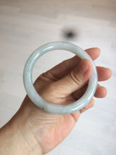 Load image into Gallery viewer, 56.7mm certified 100% natural type A light green round cut jadeite jade bangle AY67-0327
