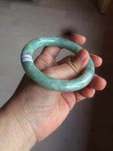 Load image into Gallery viewer, 55mm Certified type A 100% Natural green/white round cut Jadeite bangle BF79-4490
