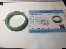 Load image into Gallery viewer, 54.9mm certified natural Type A apple green red jadeite jade bangle BN10-7078
