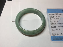 Load image into Gallery viewer, 54.9mm certified natural Type A apple green red jadeite jade bangle BN10-7078
