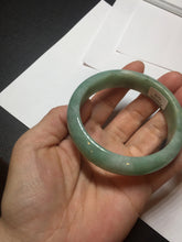 Load image into Gallery viewer, 54.9mm certified natural Type A apple green red jadeite jade bangle BN10-7078
