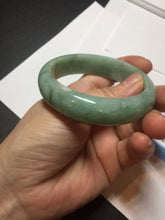 Load image into Gallery viewer, 54.9mm certified natural Type A apple green red jadeite jade bangle BN10-7078
