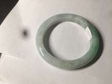 Load image into Gallery viewer, 57mm certified Type A 100% Natural sunny green/white/purple Jadeite Jade bangle L146-5350
