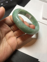 Load image into Gallery viewer, 54.9mm certified natural Type A apple green red jadeite jade bangle BN10-7078
