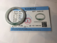 Load image into Gallery viewer, 52.8mm Certificated 100% natural type A sunny green/white jadeite jade bangle AU30-1325
