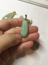 Load image into Gallery viewer, 100% natural type A sunny  green yellow blessed melon 福瓜) Jadeite Jade pendant group PB52
