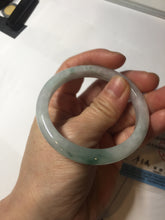 Load image into Gallery viewer, 52.8mm Certificated 100% natural type A sunny green/white jadeite jade bangle AU30-1325
