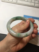 Load image into Gallery viewer, 60mm certified 100% natural white slim round cut jadeite jade bangle BL88-4665
