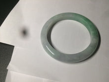 Load image into Gallery viewer, 57mm certified Type A 100% Natural sunny green/white/purple Jadeite Jade bangle L146-5350
