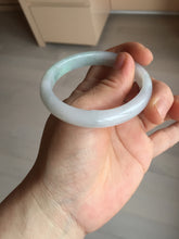 Load image into Gallery viewer, 51mm certified Type A 100% Natural green/purple/white oval Jadeite Jade bangle BM59-0262
