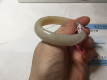 Load image into Gallery viewer, 51mm certified 100% natural Type A icy watery light green yellow white oval jadeite jade bangle PC19-6672
