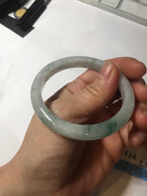 Load image into Gallery viewer, 52.8mm Certificated 100% natural type A sunny green/white jadeite jade bangle AU30-1325
