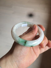 Load image into Gallery viewer, 57mm Certificated Type A 100% Natural white/sunny green/purple jadeite jade bangle C90-9145
