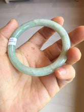 Load image into Gallery viewer, 53mm Certified Type A 100% Natural light green round cut Jadeite bangle PC133-1850
