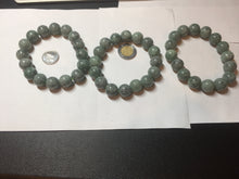 Load image into Gallery viewer, 13mm 100% natural type A dark green gray jadeite jade beads bracelet group BP146
