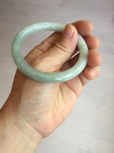 Load image into Gallery viewer, 53mm Certified Type A 100% Natural light green round cut Jadeite bangle PC133-1850
