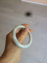 Load image into Gallery viewer, 53.5mm certified Type A 100% Natural light purple/white Jadeite Jade bangle AX82-0310

