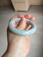 Load image into Gallery viewer, 57.5mm Certified 100% natural Type A light green white jadeite jade bangle B116-5269
