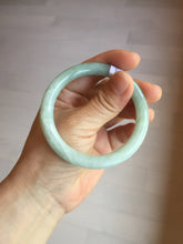 Load image into Gallery viewer, 53mm Certified Type A 100% Natural light green round cut Jadeite bangle PC133-1850
