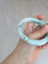 Load image into Gallery viewer, 60.2mm certified Type A 100% Natural light green sunny green light purple Jadeite Jade bangle BK138-5279
