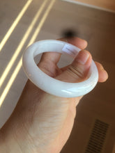 Load image into Gallery viewer, 52.9mm 100% natural Type A light purple/white jadeite jade bangle K109-8010
