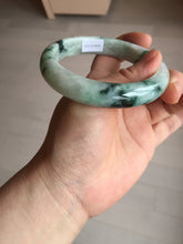 Load image into Gallery viewer, 59mm 100% natural Type A sunny green purple jadeite jade bangle BM74
