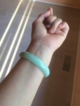 Load image into Gallery viewer, 55mm certified Type A 100% Natural apple green/purple Jadeite Jade bangle L145-2834
