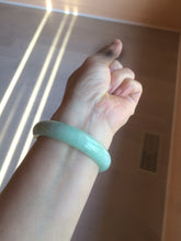 Load image into Gallery viewer, 55mm certified Type A 100% Natural apple green/purple Jadeite Jade bangle L145-2834
