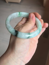 Load image into Gallery viewer, 56.5mm Certificated sunny green/dark green/white jadeite jade bangle BK120-8240
