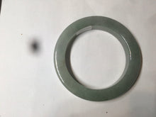 Load image into Gallery viewer, 55.2mm certified type A 100% Natural light green/gray square style Jadeite Jade bangle AX78-5249
