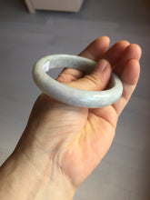 Load image into Gallery viewer, 56.5mm certified Type A 100% Natural purple white Jadeite Jade bangle D138-4044
