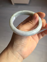 Load image into Gallery viewer, 56.5mm certified Type A 100% Natural purple white Jadeite Jade bangle D138-4044
