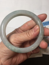 Load image into Gallery viewer, 58.5mm Certified Type A 100% Natural icy watery green/purple chubby Jadeite Jade bangle PB246-9529
