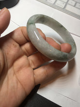 Load image into Gallery viewer, 59mm Certified Type A 100% Natural green gray Jadeite Jade bangle BN17-7070
