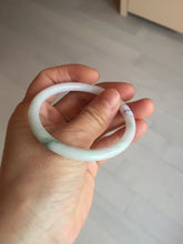Load image into Gallery viewer, 53.5mm 100% natural Type A green white round cut jadeite jade bangle BL95-4679
