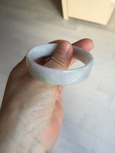 Load image into Gallery viewer, 51mm Certified Type A 100% Natural light purple/white square Jadeite Jade bangle BN95-2713
